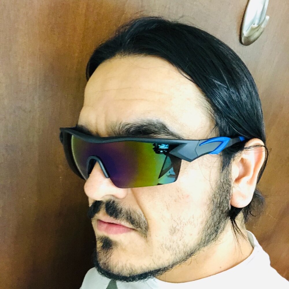 Men Sunglasses Multi Color Mirror Lens Sports Shades‎ Light Weight Confortable